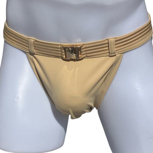 Andrew Christian Belt Bikini Tan Large - Picture 2 of 8